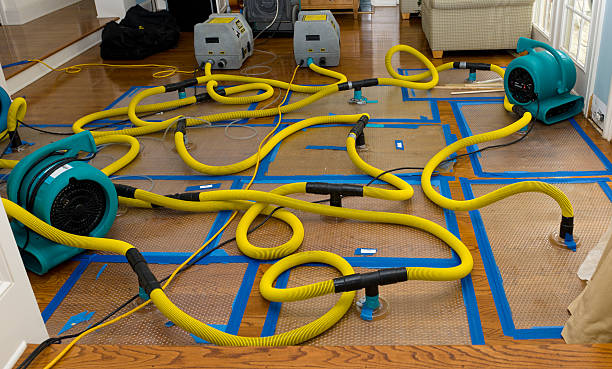 Professional Storm Water Damage Restoration technician working in Orinda, CA